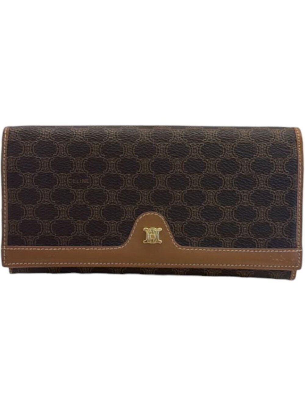 605170CR C1 Celine Wallet Long Brown PVC